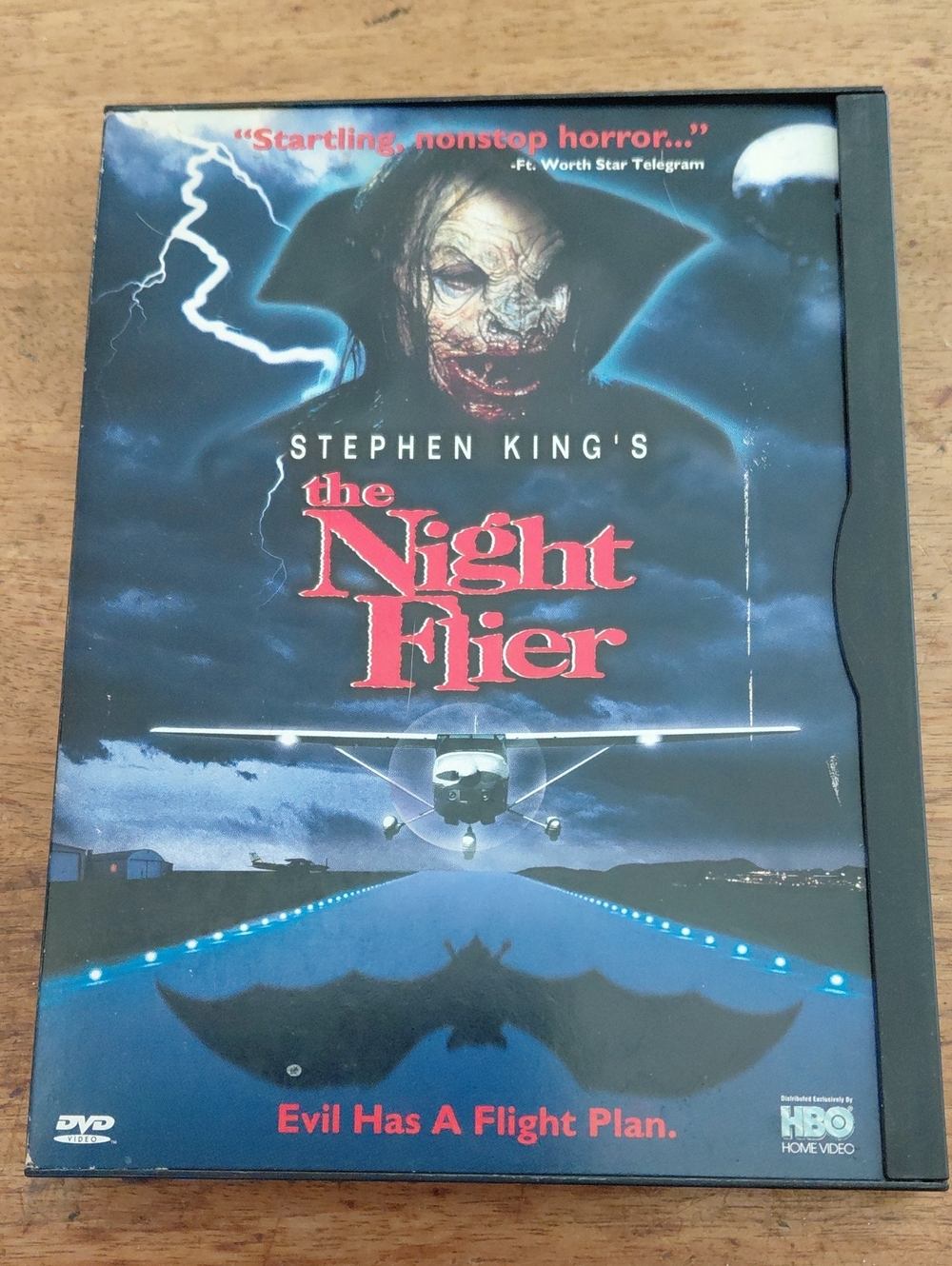 Stephen King's The Night Flier DVD - Blue/Black Cover